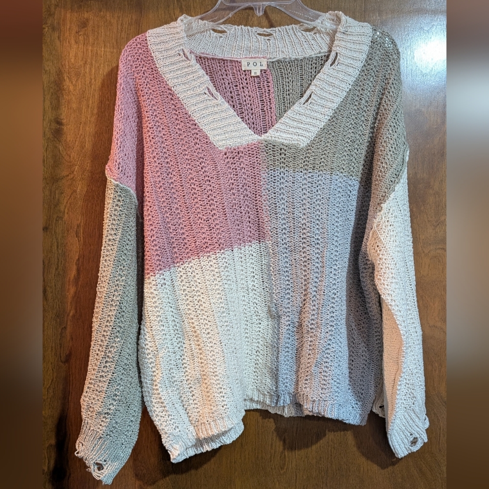 New POL V-Neck Sweater - Small